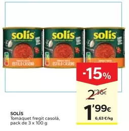 Solís - Tomàquet Fregit Casolà