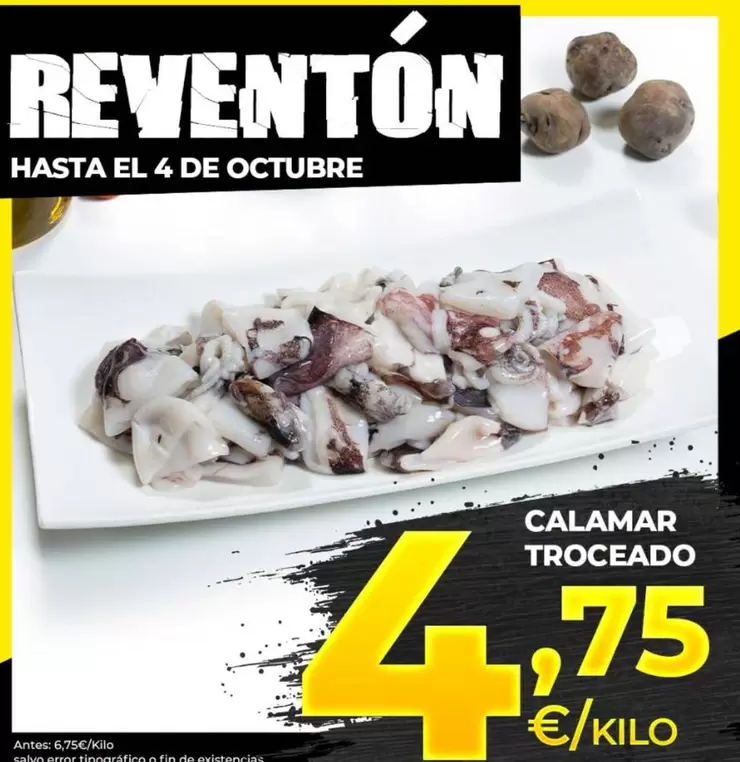 Calamar Troceado