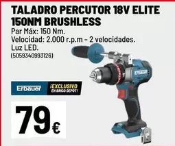 Elite - Taladro Percutor 18V 150nm Brushless