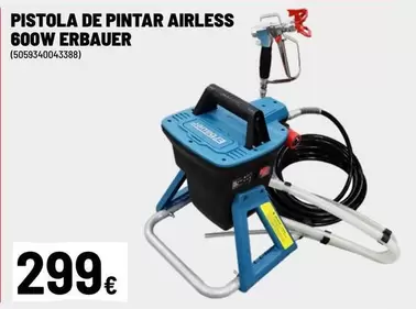 Airless - Pistola De Pintar 600w Erbauer