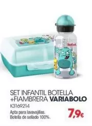 Tefal - Set Infantil Botella +fiambrera Varia Bolo