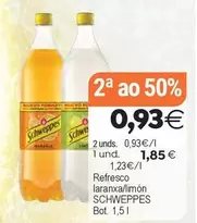 Schweppes -  Refresco Laranxa/ Limon