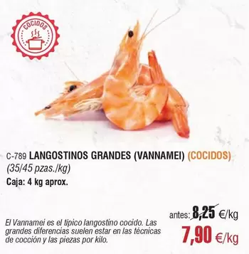 Langostinos Grandes (vannamei) (cocidos)