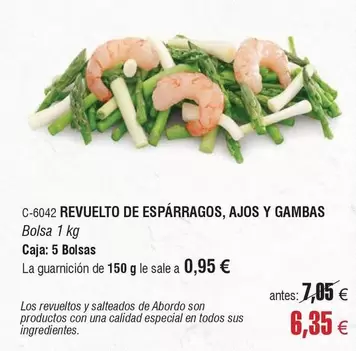 abordo - Revuelto De Esparragos, Ajos Y Gambas