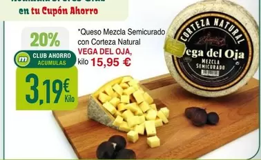 Vega - Queso Mezcla Semicurado Con Corteza Natural