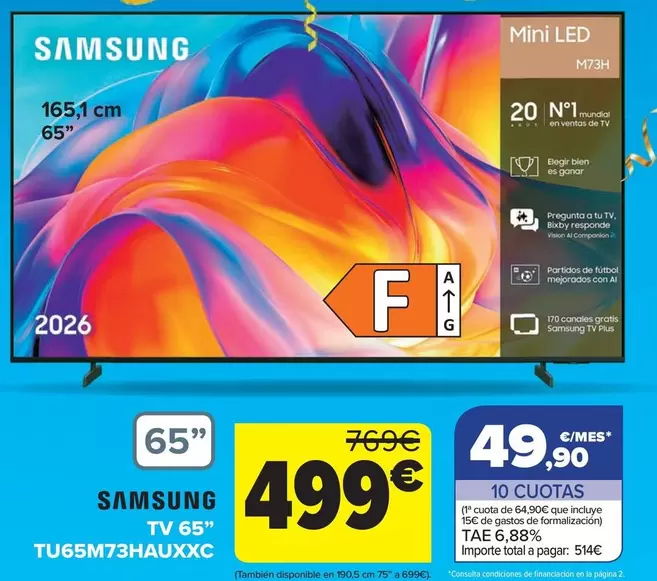 Samsung - TV 65 TU65M73HAUXXC