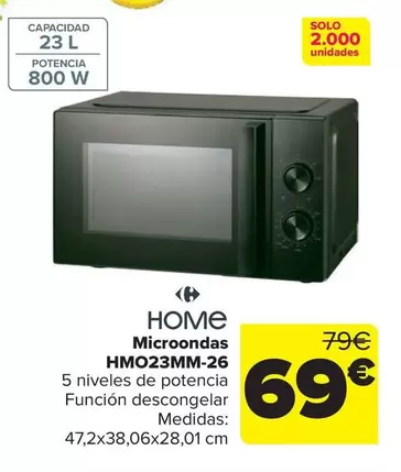 Carrefour Home - Microondas HMO23MM-26