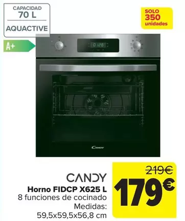 Candy - Horno FIDCP X625 L