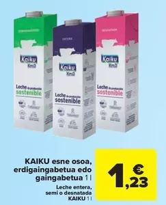 Kaiku - esne osoa, erdigaingabetua edo gaingabetua