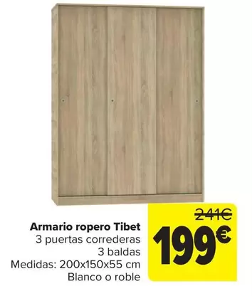 Muebles Pitarch - Armario Ropero Tibet
