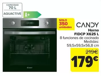 Candy - Horno FIDCP X625 L