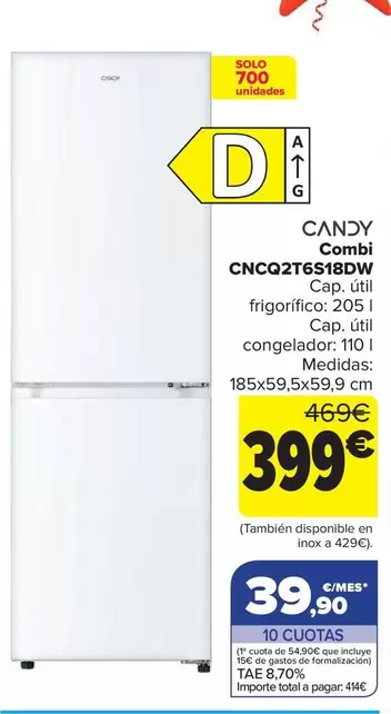 Candy - Combi CNCQ2T6S18DW
