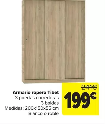 Muebles Pitarch - Armario Ropero Tibet