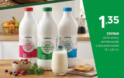 coviran - Leche Entera, Semidesnatada O Desnatada