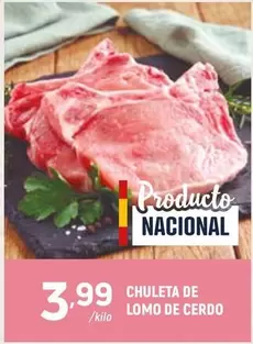 Chuleta De Lomo De Cerdo