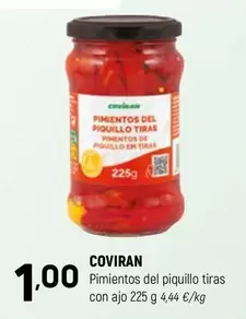 coviran - Pimientos Del Piquillo Tiras Con Ajo