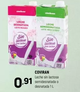 coviran - Leche Sin Lactosa Semidesnatada O Desnatada