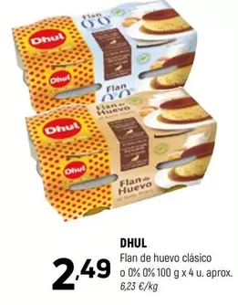 Dhul - Flan De Huevo Clasico O 0%