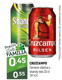 Cruzcampo - Cerveza Clasica O Shandy