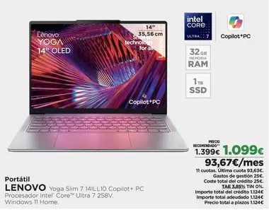 Lenovo - Portátil