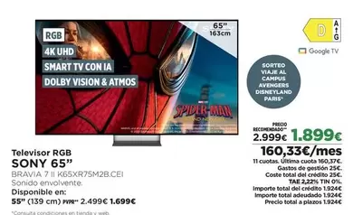 Sony - Televisor Rgb