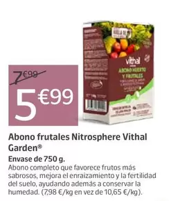 Vithal Garden - Abono Frutales Nitrosphere