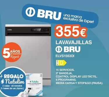 Bru - Lavavajillas ELVS1563DI