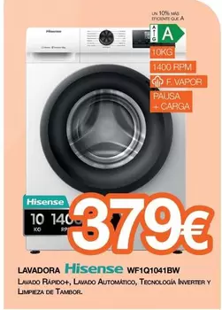 Hisense - Lavadora WF1Q1041BW