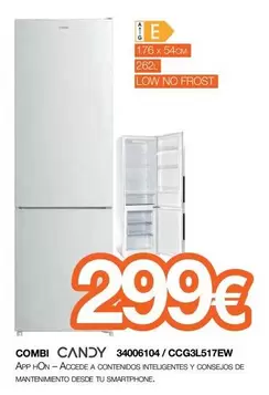 Candy - Combi No Frost CCG3L517EW