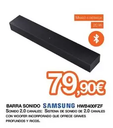 Samsung - Barra Sonido HWB400FZF