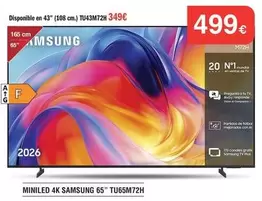 Samsung - Miniled 4k 65" TU65M72H