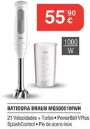 Braun - Batidora MQ50051MWH