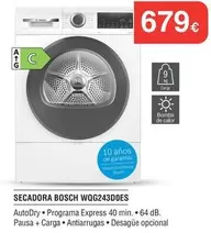 Bosch - Secadora Wqg243d0es