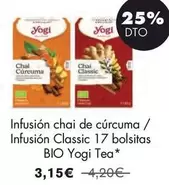 Yogi Tea - Infusión Chai De Cúrcuma/Classic