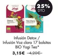Infusión Detox / Infusión Voz Clara 17 Bolsitas Bio Tea