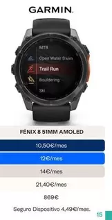 Garmin - Fenix 8 511mm Amoled