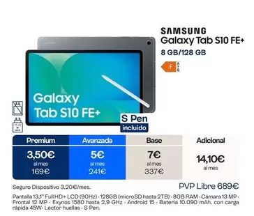 Samsung - Galaxy Tab S10 FE+