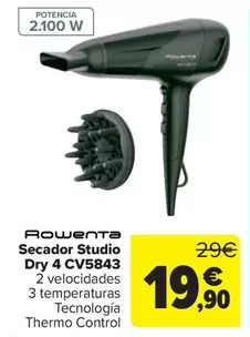 Rowenta - Secador Studio Dry 4 CV5843