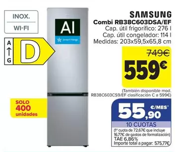 Samsung - Combi RB38C603DSA/EF