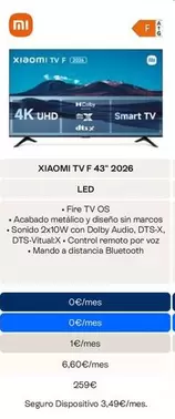 Xiaomi - TV F 43" 2026