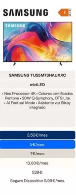 Samsung - TV 55" Miniled TU55M73HAUXXC