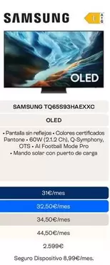 Samsung - TV 65" OLED TQ65S93HAEXXC