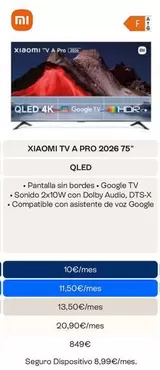 Xiaomi - TV A PRO 2026 75