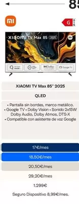 Xiaomi - TV Max 85" QLED
