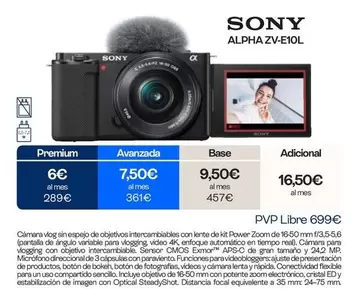 Sony - Alpha ZV-E10L
