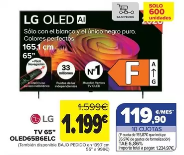 LG - TV 65" OLED65B6ELC