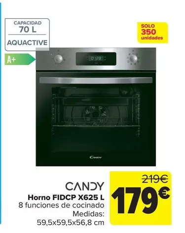 Candy - Horno FIDCP X625 L