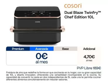 Cosori - Dual Blaze Twindry Chef Edition 10l