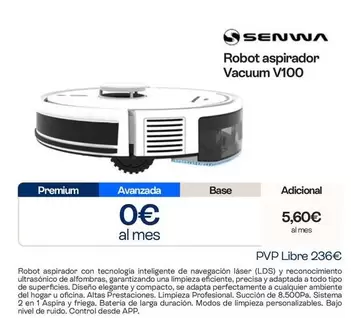 Premium - Robot Aspirador Vacuum V100