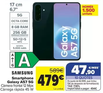 Samsung - Smartphone Galaxy A57 5G